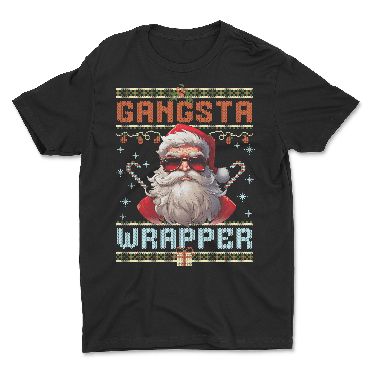 Legendary ltd. Gangsta Wrapper Christmas Sweater Tee