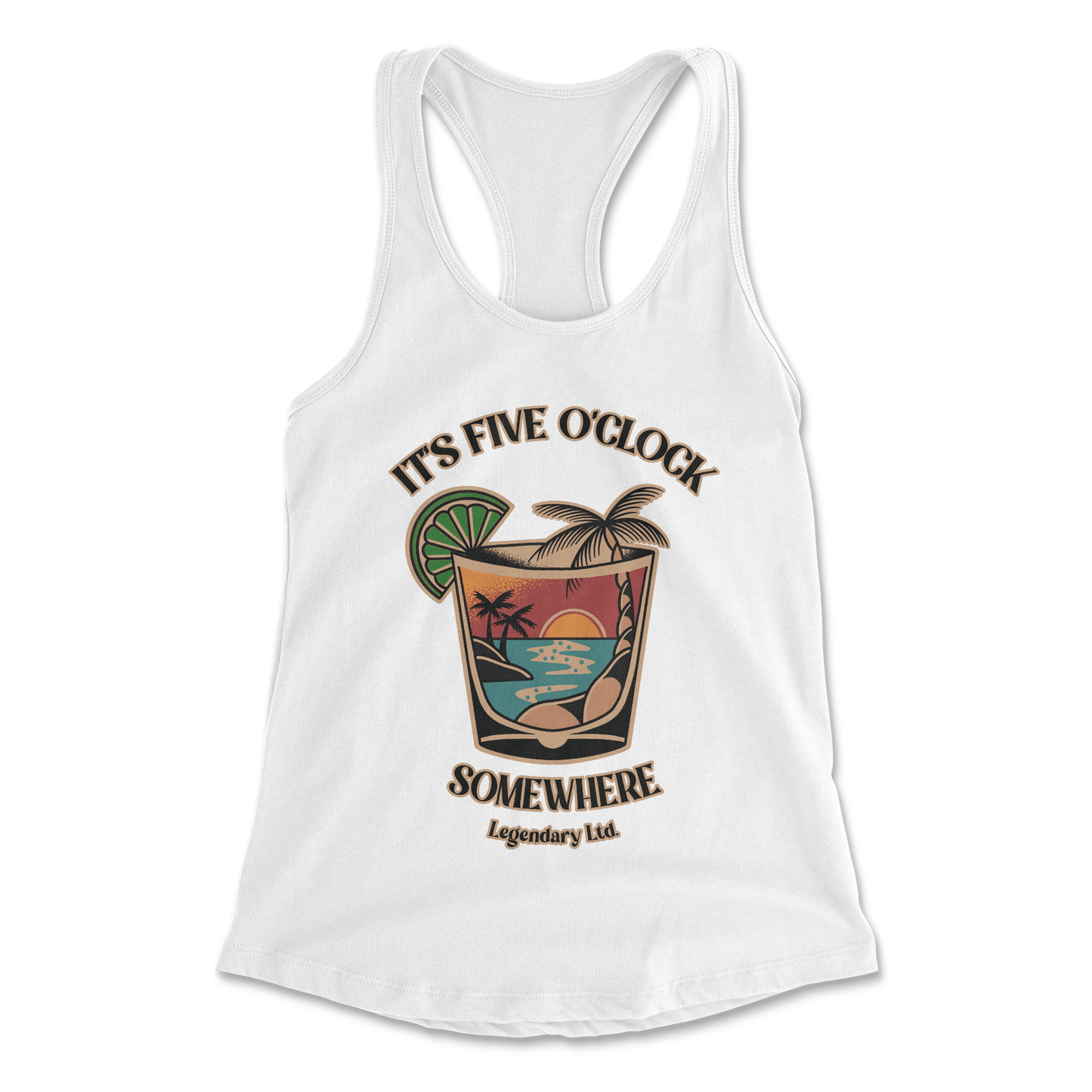 Legendary ltd. It's 5 O'clock Somewhere Racerback Tank Top