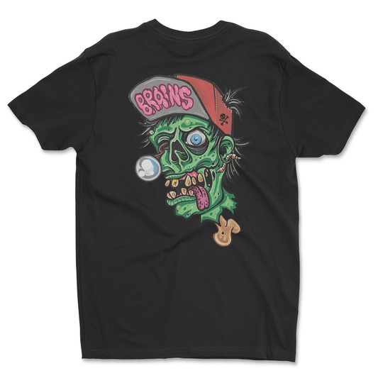 "Zombie tattoo-inspired T-shirt by Legendary Tattoos artist Bob Braden in 100% cotton"