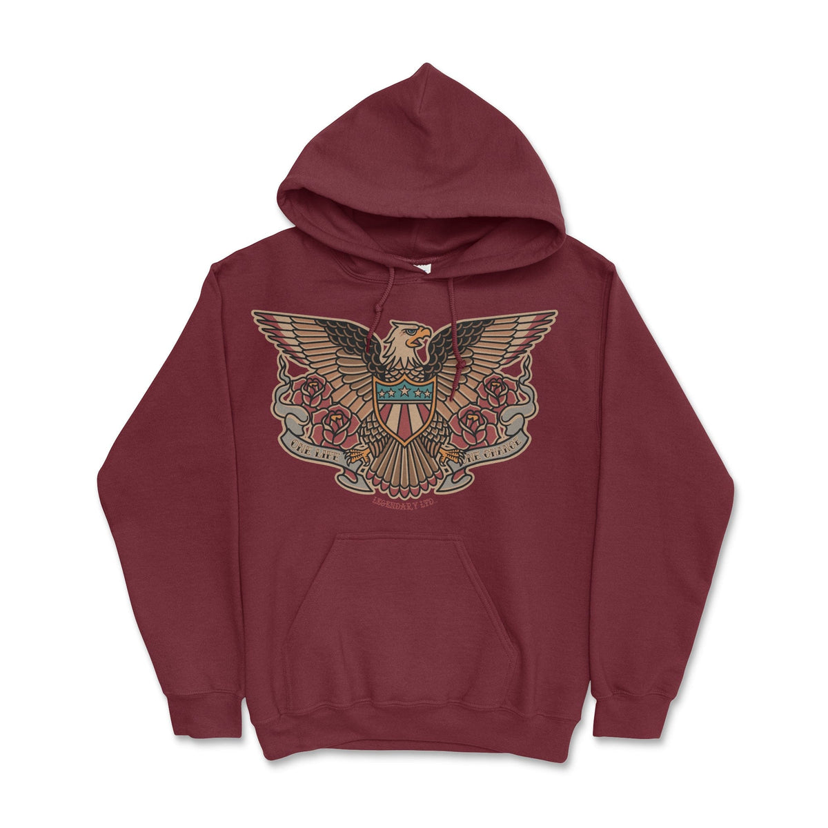 American Traditional Eagle Hoodie – additional view 4