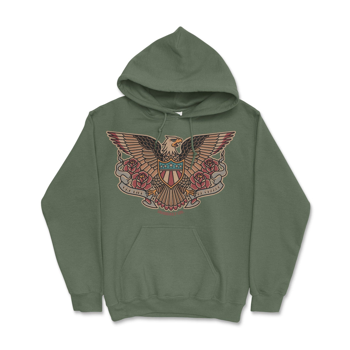American Traditional Eagle Hoodie – additional view 3