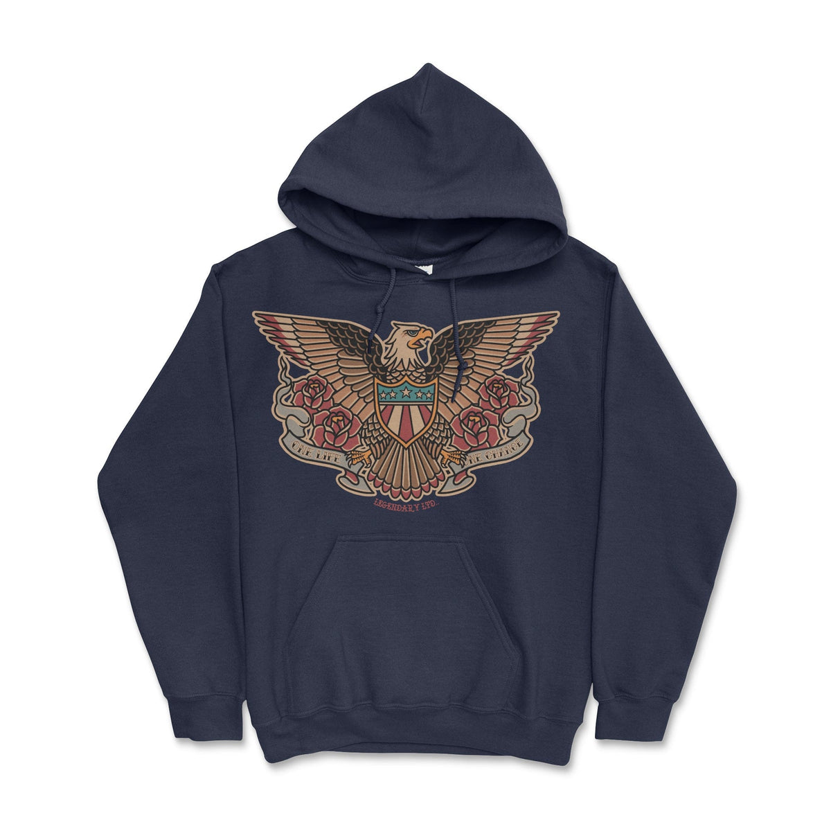 American Traditional Eagle Hoodie – additional view 2