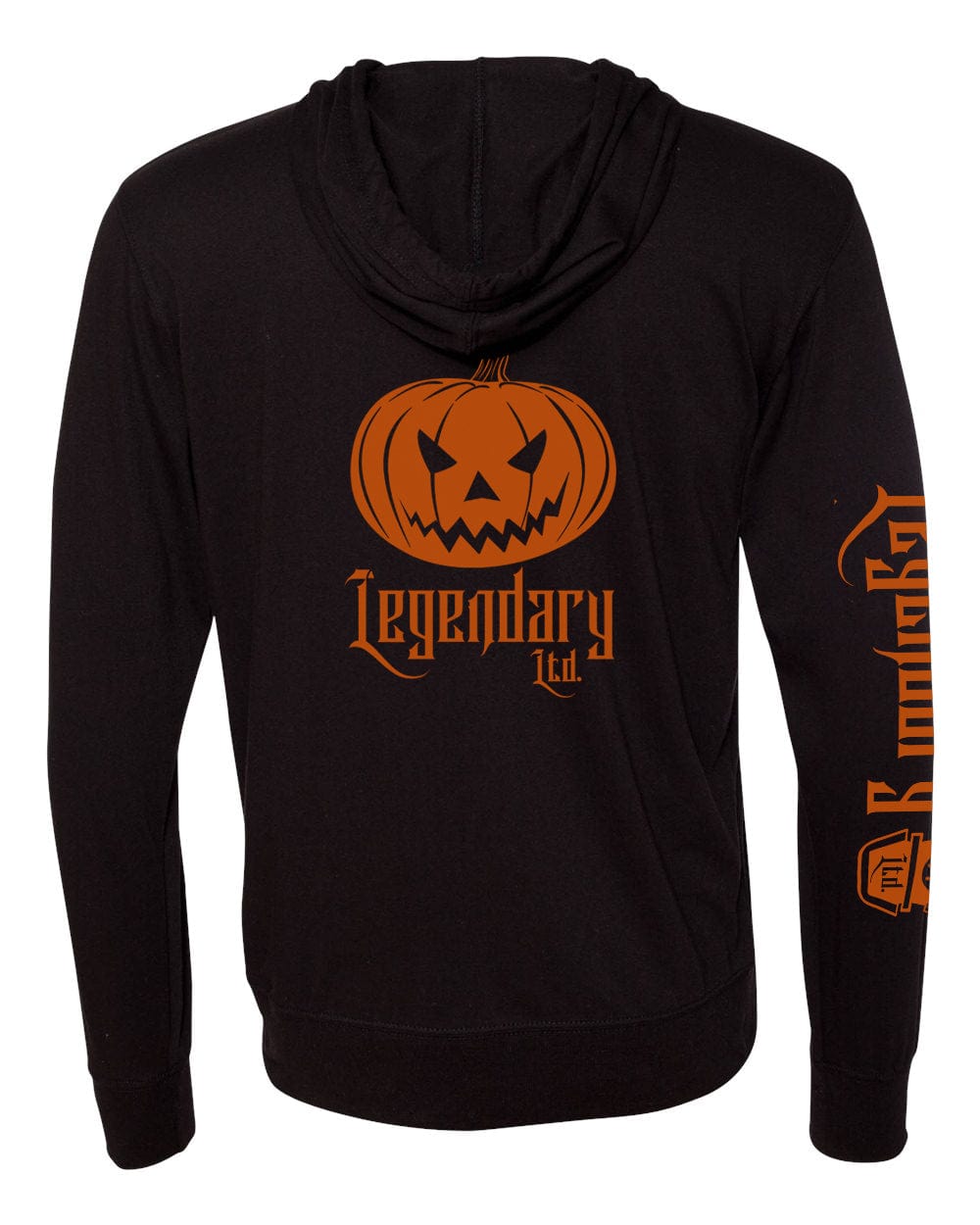Lightweight Halloween Pumpkin Hoodie – additional view 2
