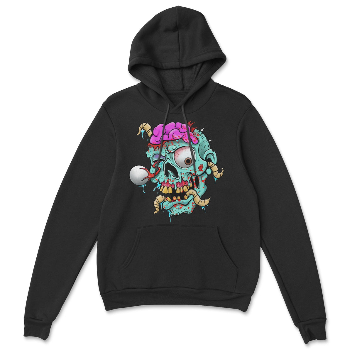 Zombie Hoodie by Bob Braden – pullover hoodie with original tattoo art by Legendary ltd.
