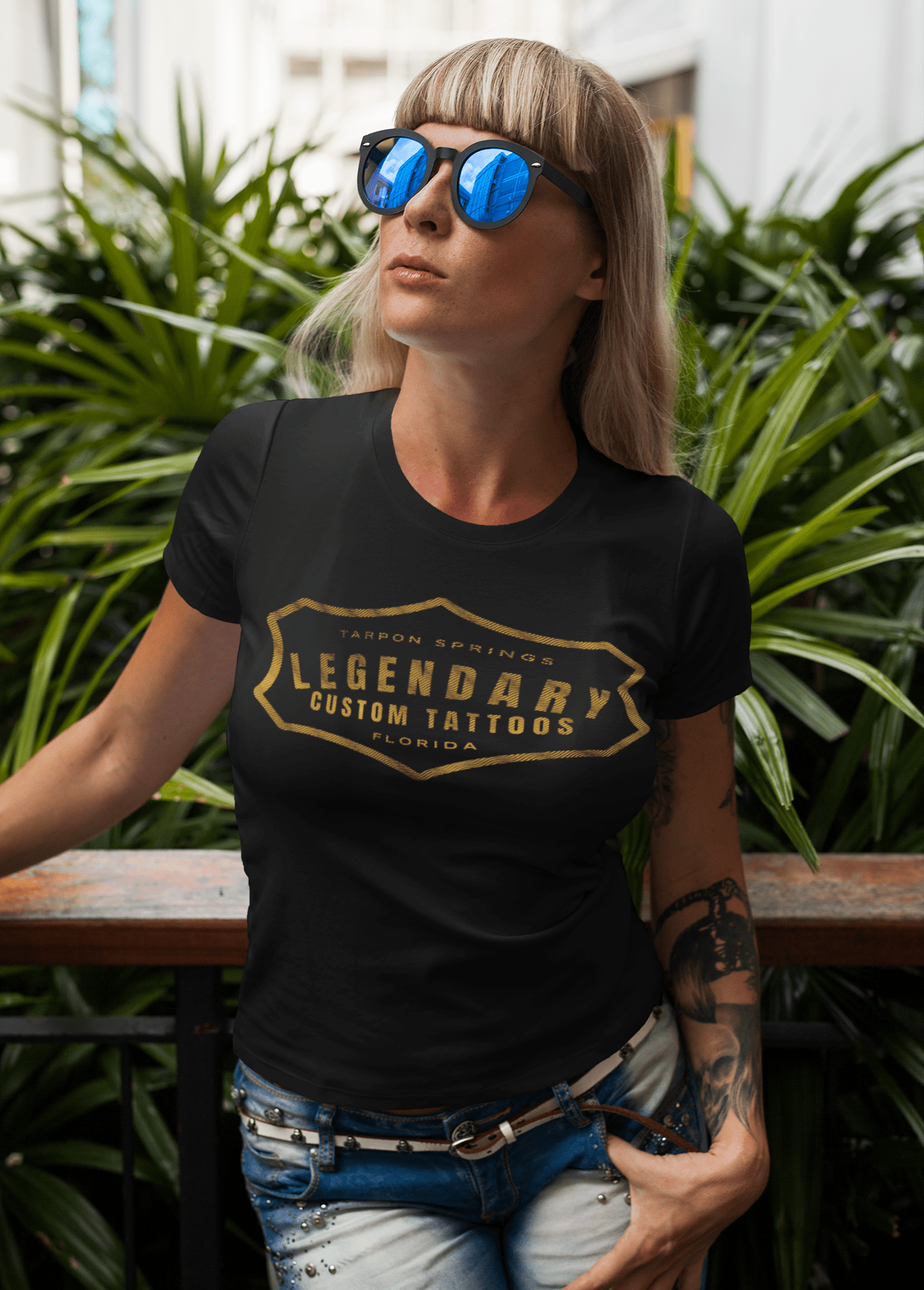 Legendary Gold Badge Women's Tee – additional view 2