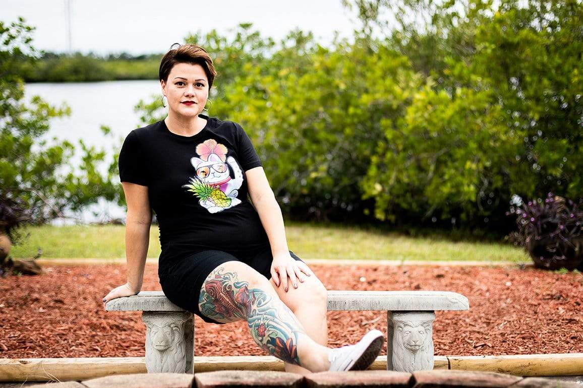 Lucky Cat Tee by Bob Braden