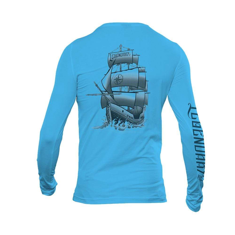 Legendary ltd. Pirate Ship Long Sleeve Performance Tee