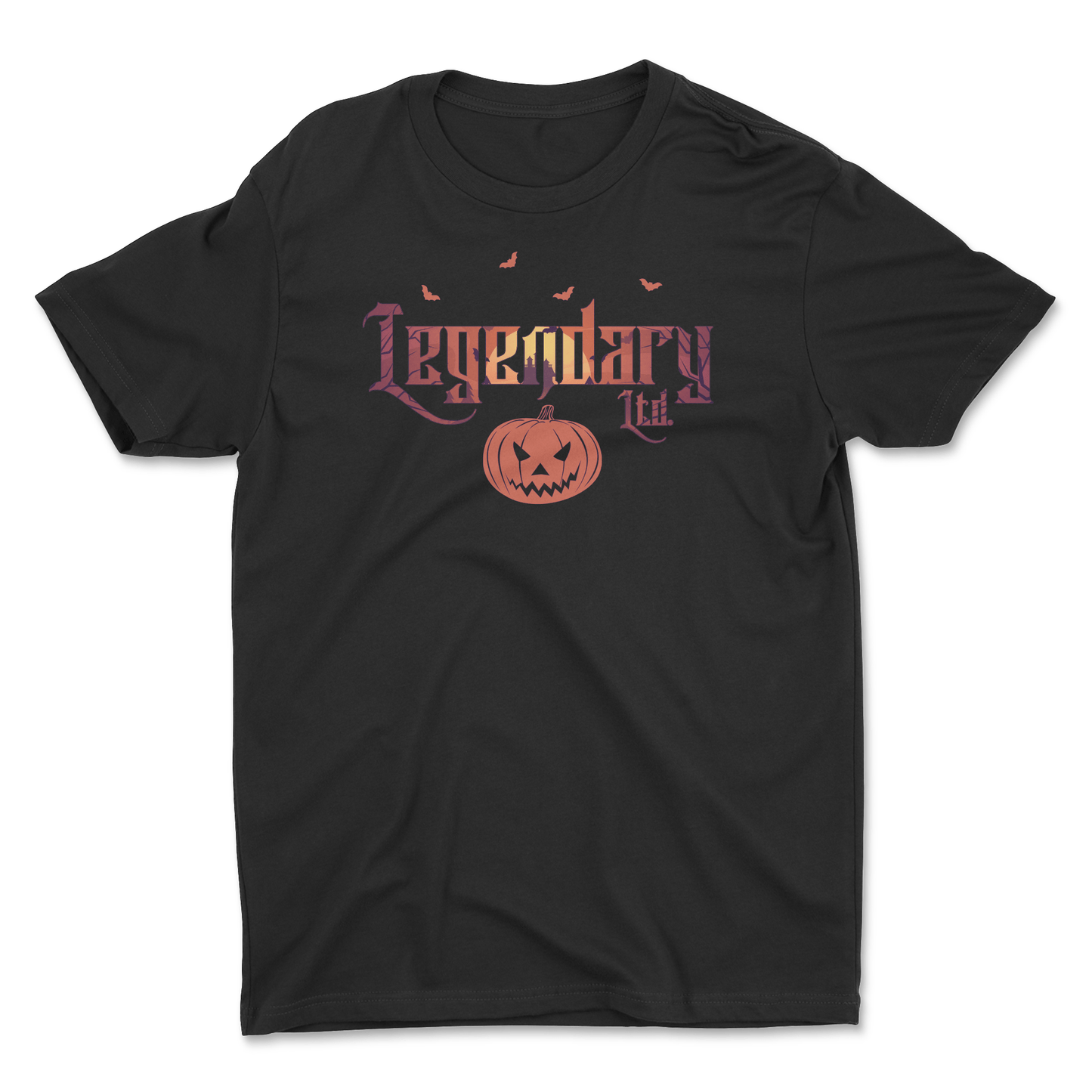 Legendary Halloween Tee – black men's graphic t-shirt with original tattoo art by Legendary ltd.