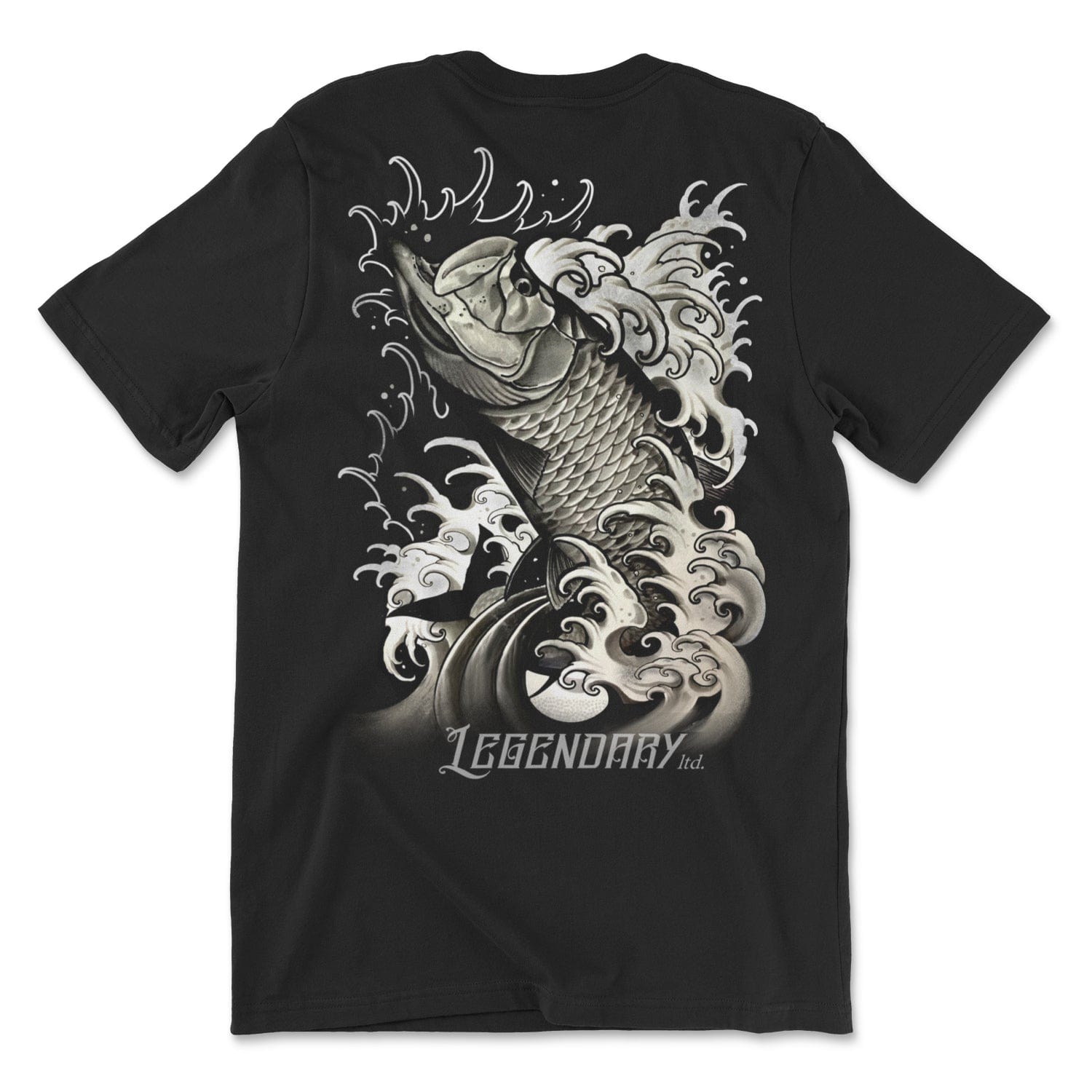 The Koi Fish Cotton Shirt - M/XL X-Lage