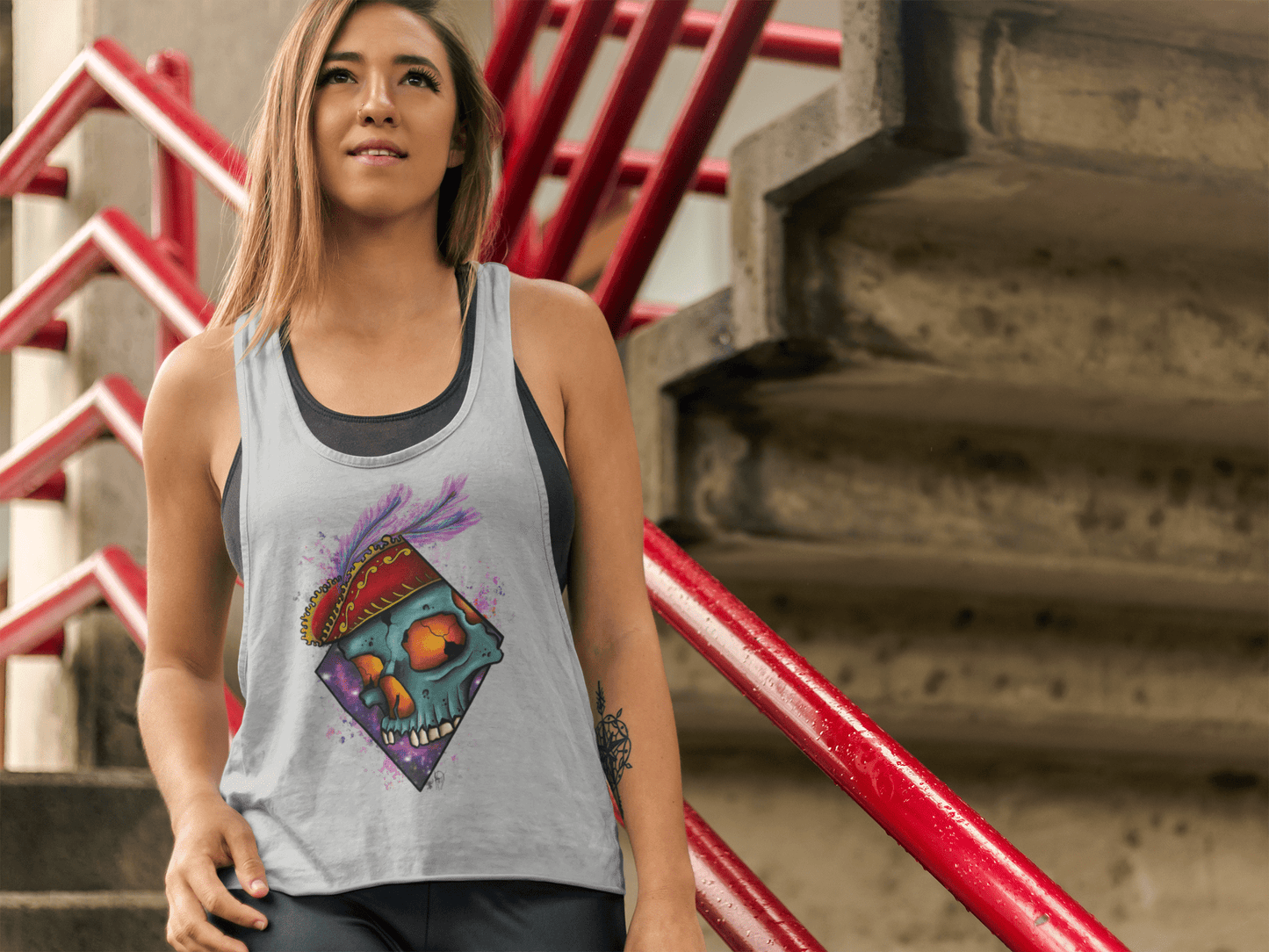 Legendary ltd. T SHIRT Pirate Skull Racerback Tank by Kaylee