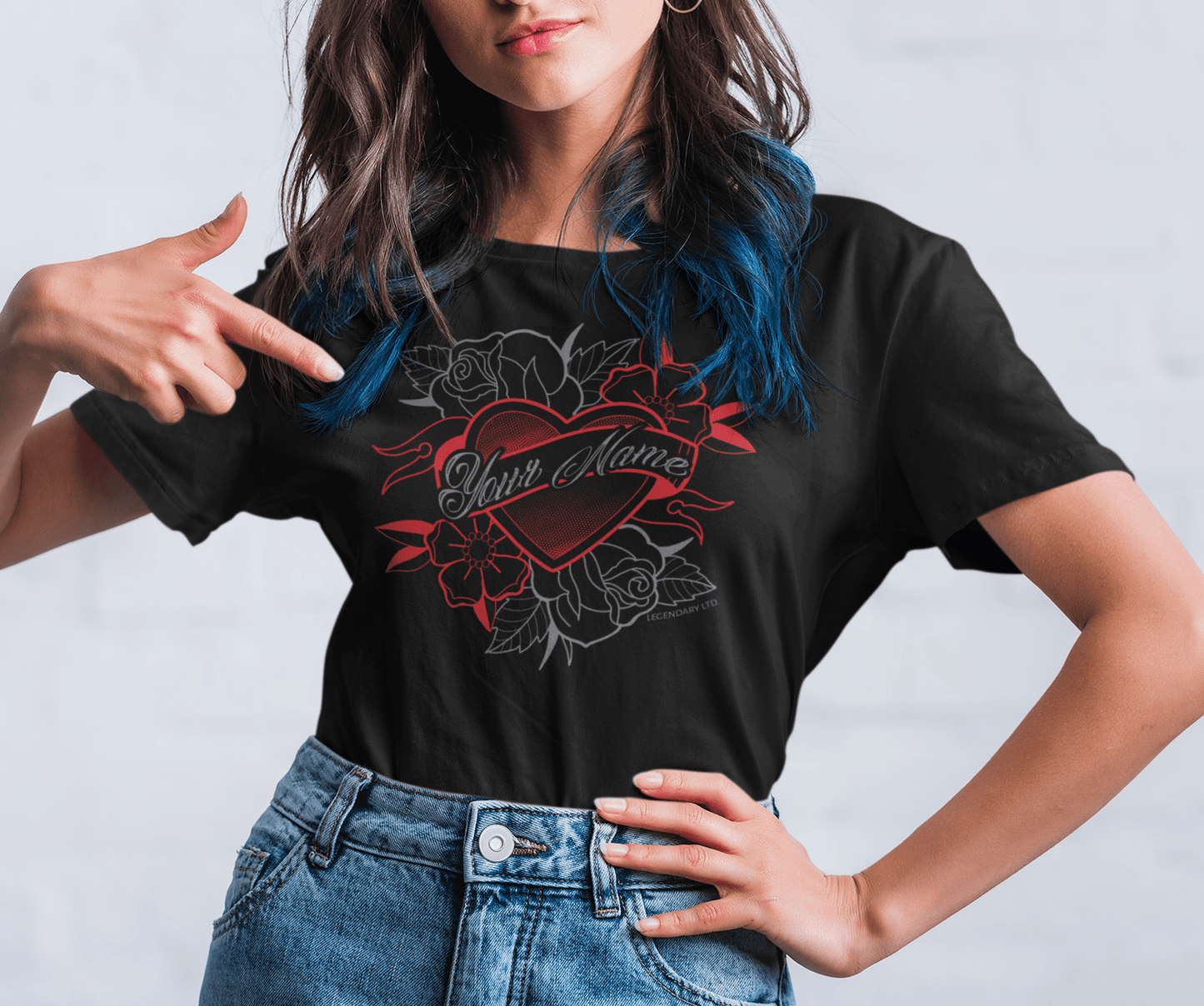 Legendary ltd. "Your Name" Legendary Heart Design
