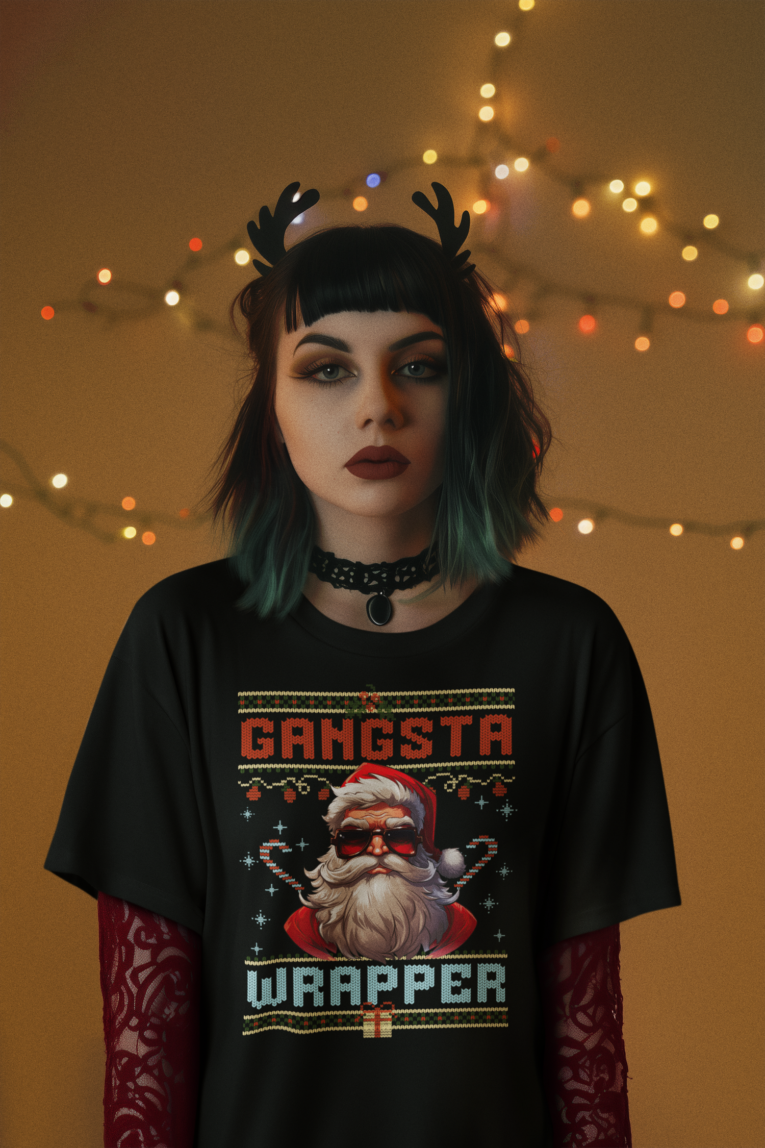 Gangsta Wrapper Christmas Tee