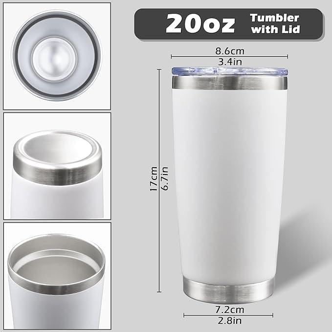 Legendary ltd. Custom 20oz Stainless Steel Tumblers - Bulk Packs of 6
