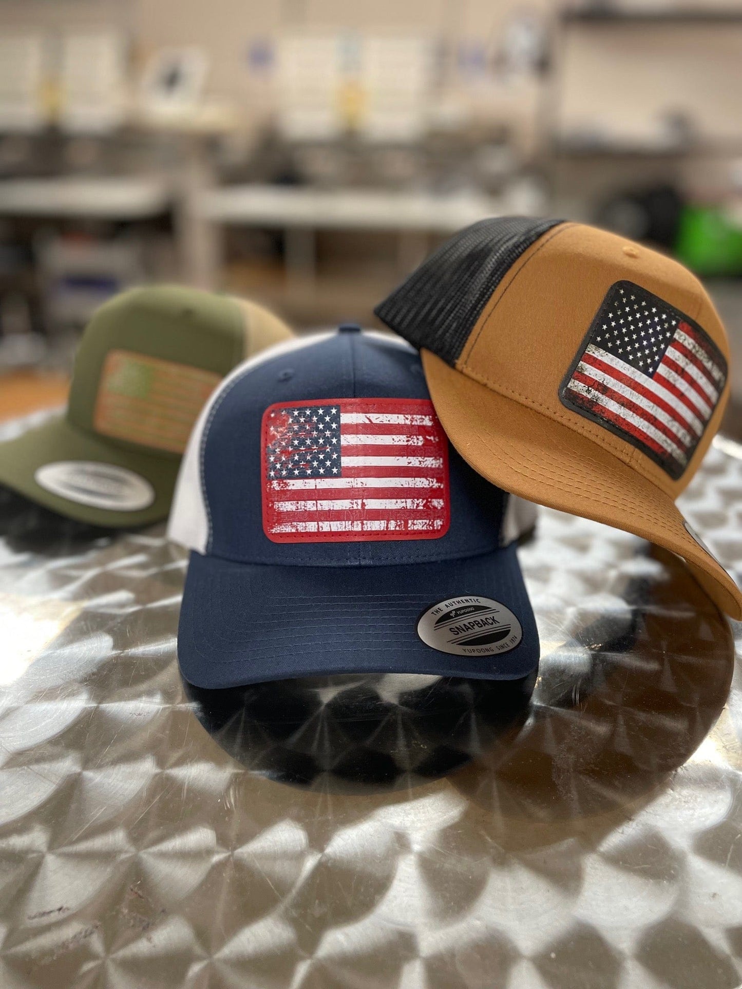 Legendary ltd. hat American Flag Leatherette Patch Hat