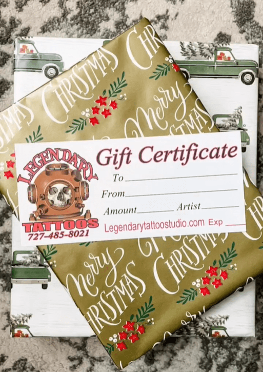 Legendary ltd. Legendary Tattoos Gift Certificate