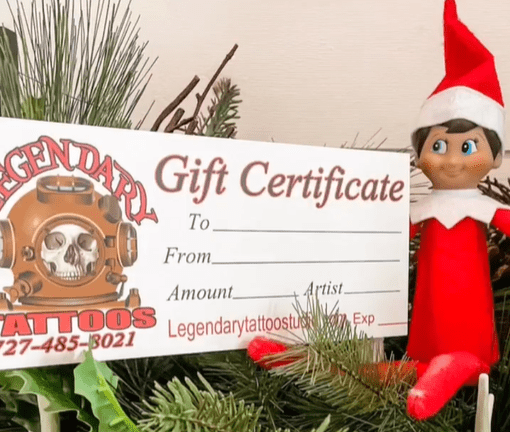 Legendary ltd. Legendary Tattoos Gift Certificate