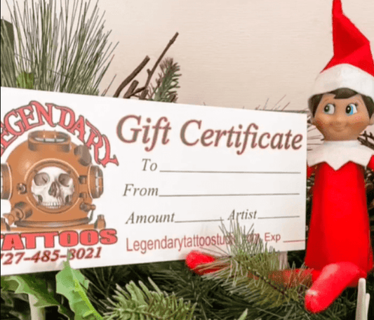 Legendary ltd. Legendary Tattoos Gift Certificate - Holiday Special