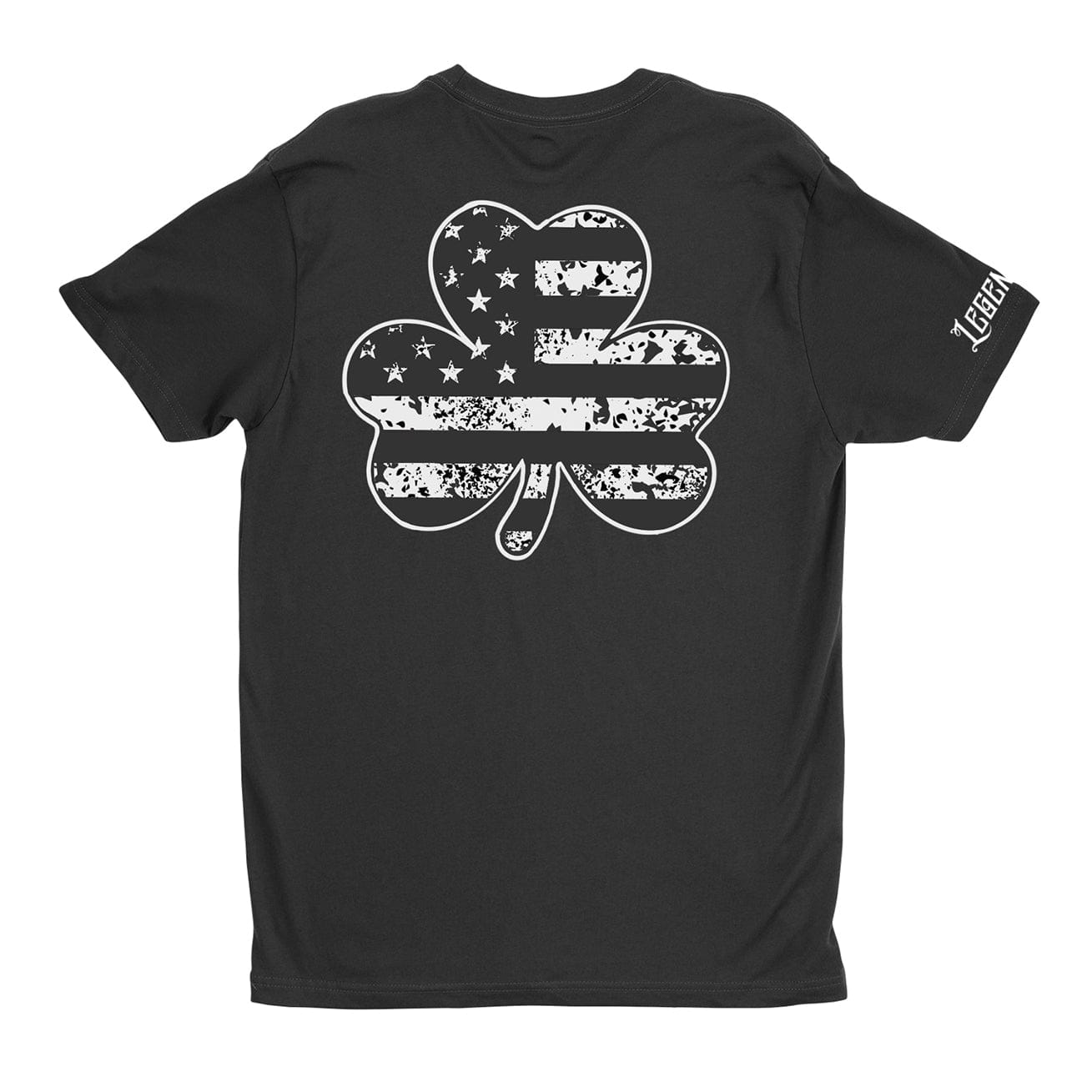 Legendary Ltd T-Shirts Shamrock American Flag T-Shirt – Patriotic Irish Clover Tee
