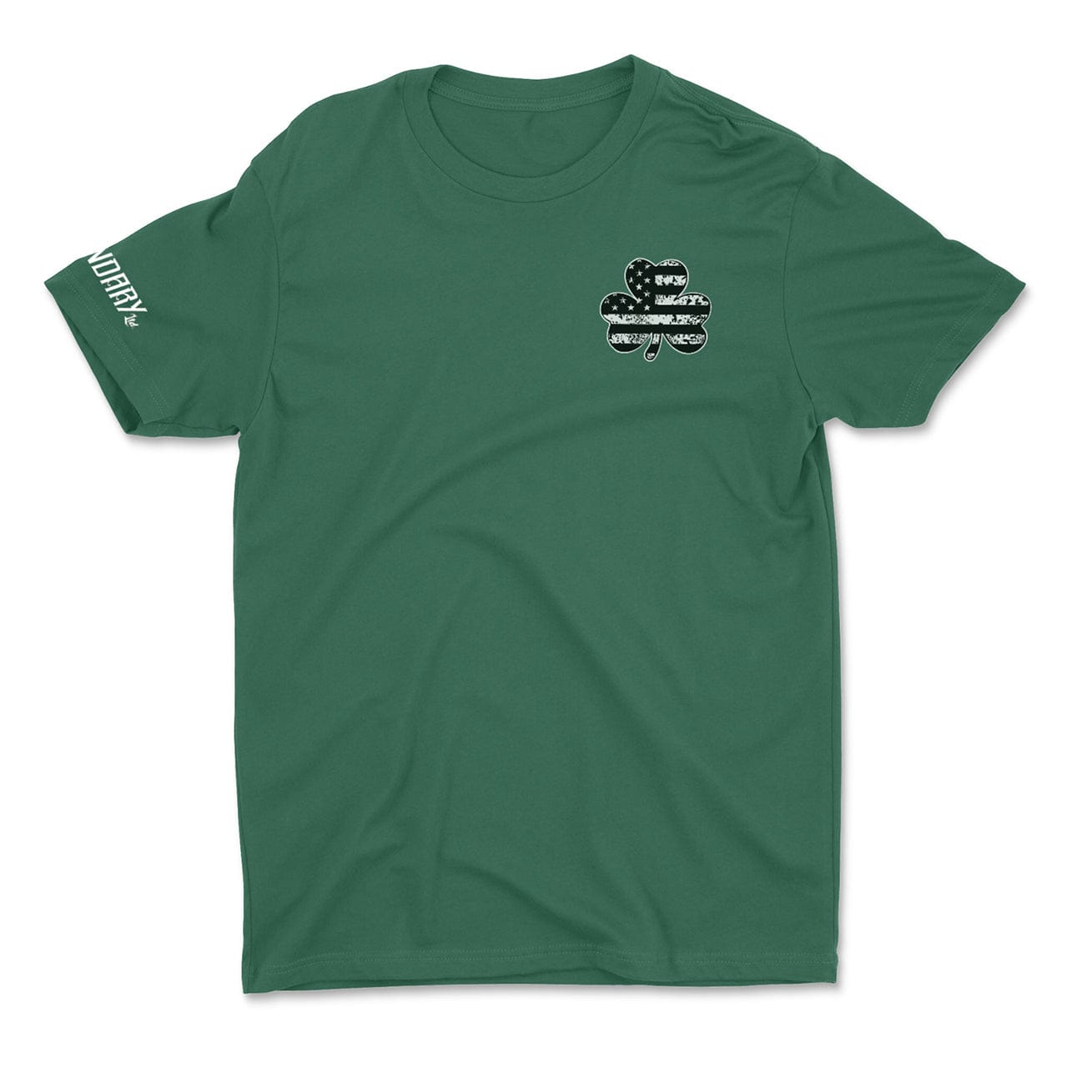 Legendary Ltd T-Shirts Shamrock American Flag T-Shirt – Patriotic Irish Clover Tee