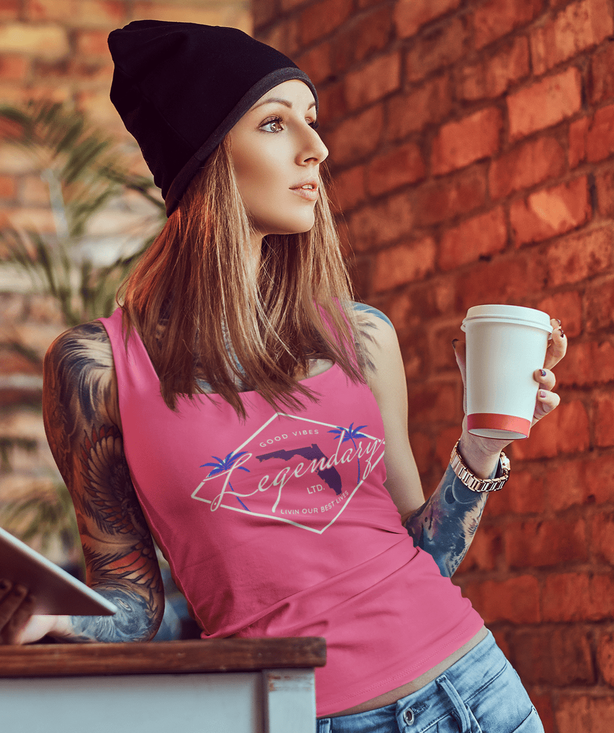 Good Vibes Florida Racerback Tank – additional view 4
